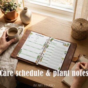 Plant Care Journal: Flower Watering Schedule & Tracker, Gardening Planner image 3
