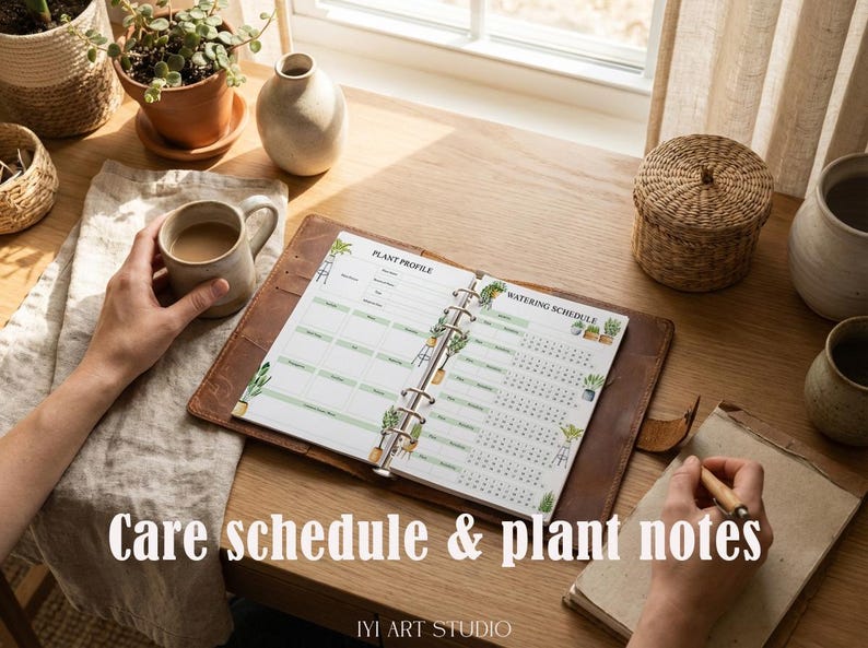 Plant Care Journal: Flower Watering Schedule & Tracker, Gardening Planner image 3