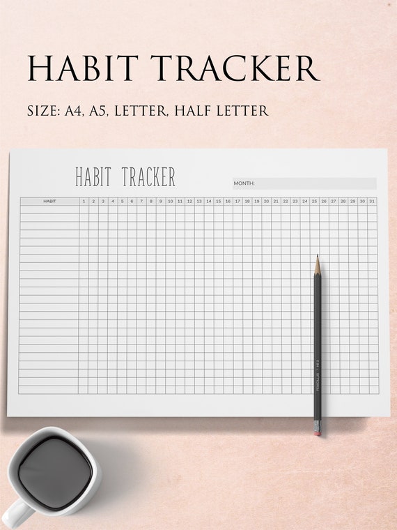 It's just a graphic of Monthly Habit Tracker Printable with beginner It's just an image of Monthly Habit Tracker Printable with beginner
