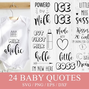 Baby Svg for Onesies, Baby Svg Bundle, Baby Shower Svg, Cute Baby Saying Svg, Newborn svg Bundle, Baby Quote Svg, Funny Baby svg, Cricut