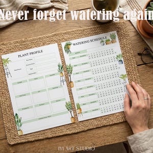 Plant Care Journal: Flower Watering Schedule & Tracker, Gardening Planner image 2