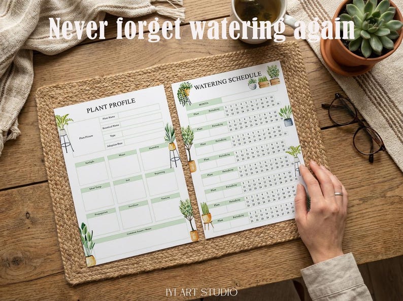Plant Care Journal: Flower Watering Schedule & Tracker, Gardening Planner image 2