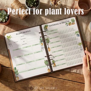 Plant Care Journal: Flower Watering Schedule & Tracker, Gardening Planner image 4