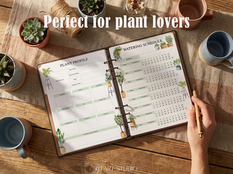 Plant Care Journal: Flower Watering Schedule & Tracker, Gardening Planner image 4