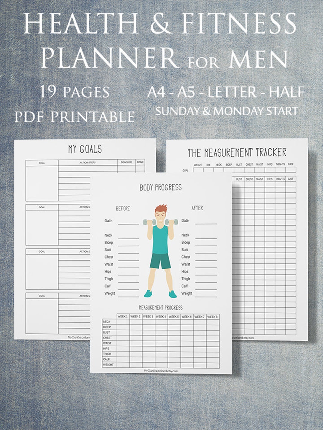 Men Workout Planner Printable Planner For Men Fitness Journal Printable Workout Planner Etsy Men Workout Planner Printable Planner For Men Fitness Journal Printable Workout Planner Etsy