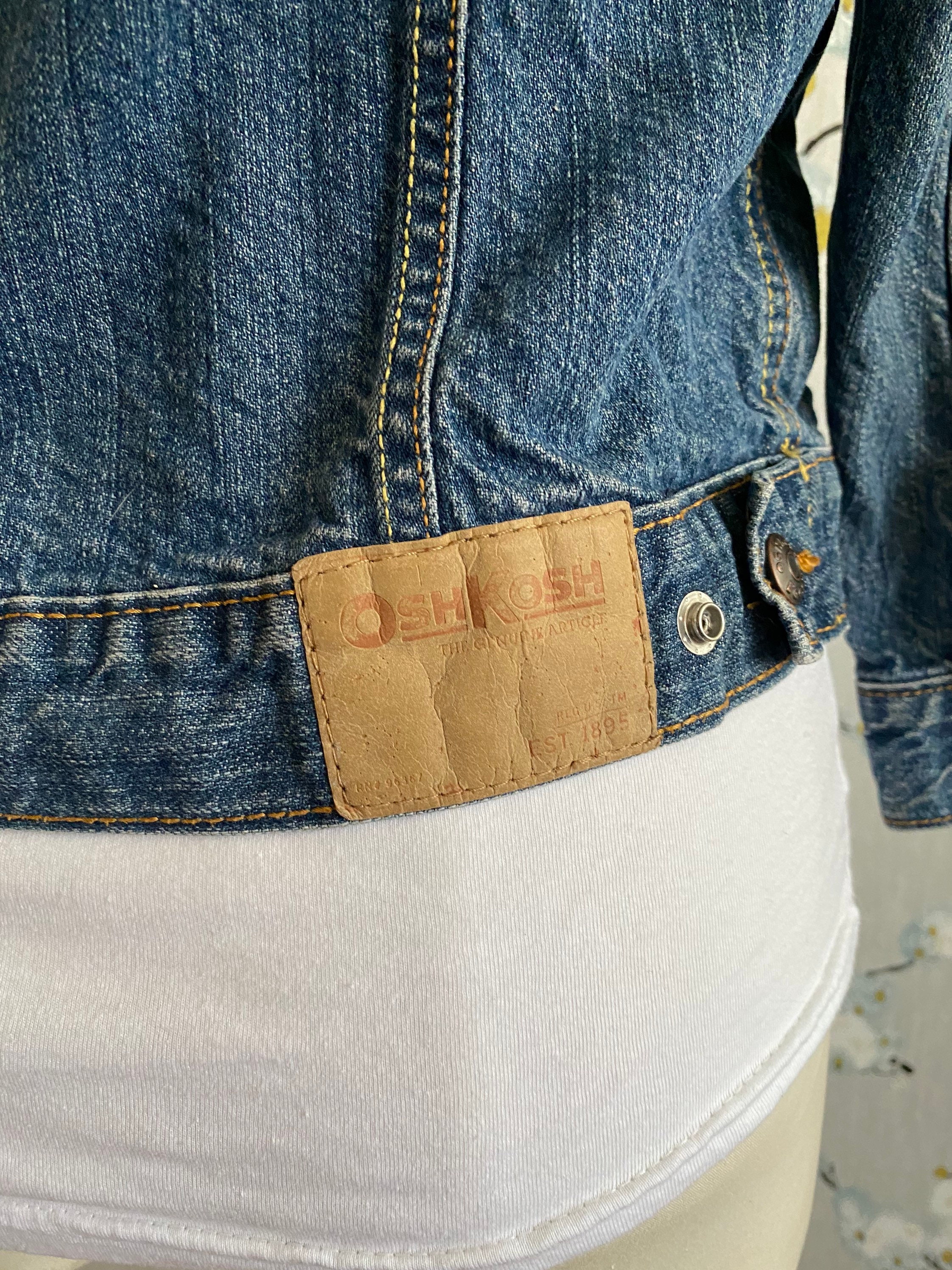 Unisex 1980's Oshkosh B'gosh Denim Jacket. - Etsy