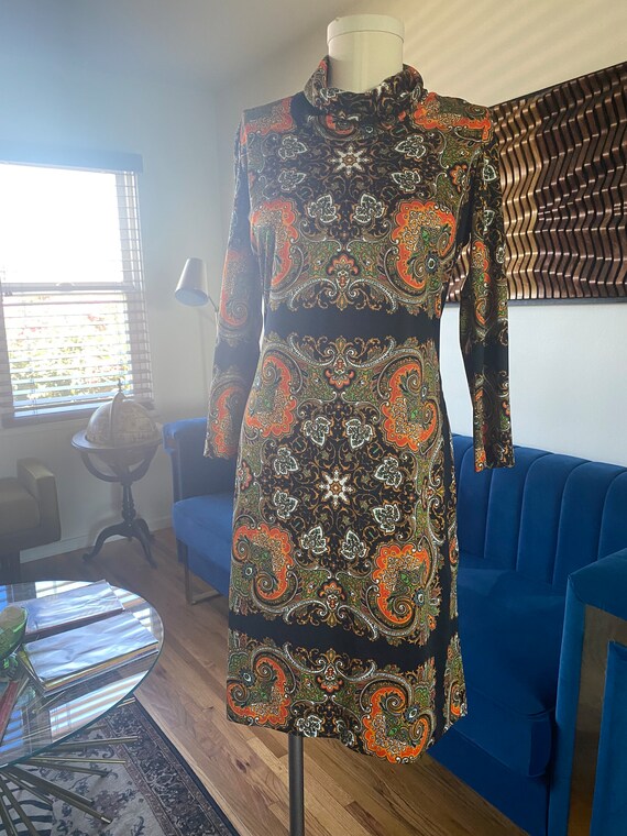 orange scarf print dress Womens Evans Orange Scarf Print Boho Dress US 26-28