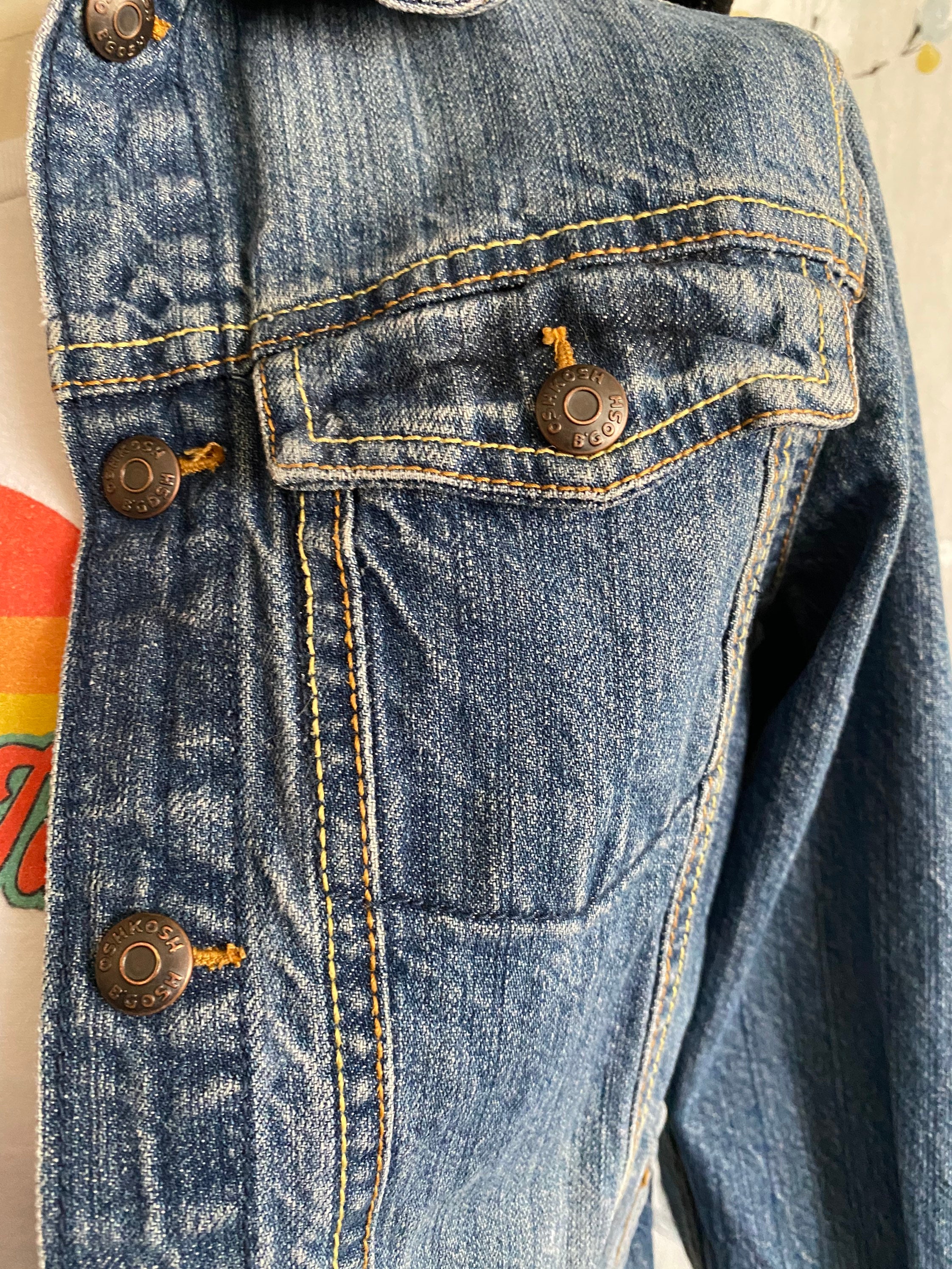 Unisex 1980's Oshkosh B'gosh Denim Jacket. - Etsy