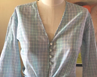 1950's Tie Top Blouse