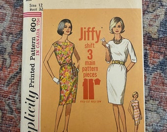 1960s vintage Simplicity dress pattern