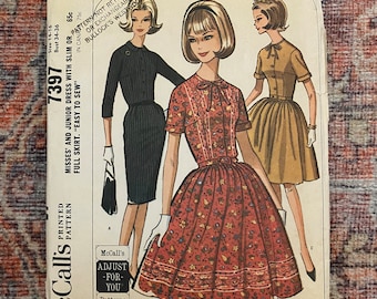 1960s vintage McCall’s Dress pattern