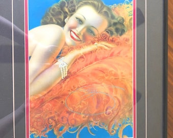 Framed Pinup Poster