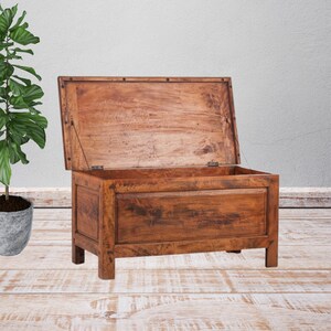 Second hand wooden chest deals
