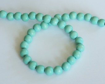 Cuentas Mint Beads, cuentas redondas de madera, 12 mm, cuentas ligeras, envío rápido desde EE. UU.