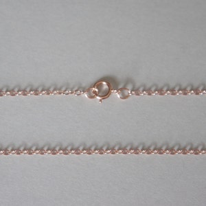 Rose Gold Chain, Rose Gold Filled,Jewelry Chain, Cable Chain, Finished Chain, Dainty Chain, 18 inch, 1.6mm, Fast Shipping from USA