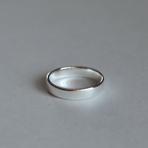 Sterling Silver, Silver Ring, Silver Band, Size 5, 4mm, Engagment Ring, Promise Ring, Birthday Gift, Christmas Gift, Fast Shipping from USA