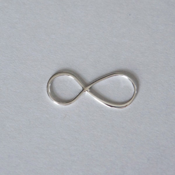 Sterling Silver, Gold Vermeil, Infinity Link, Inifinity Connector, Infinity Charm, Infinity Pendant, 8x20mm, Fast Shipping from USA