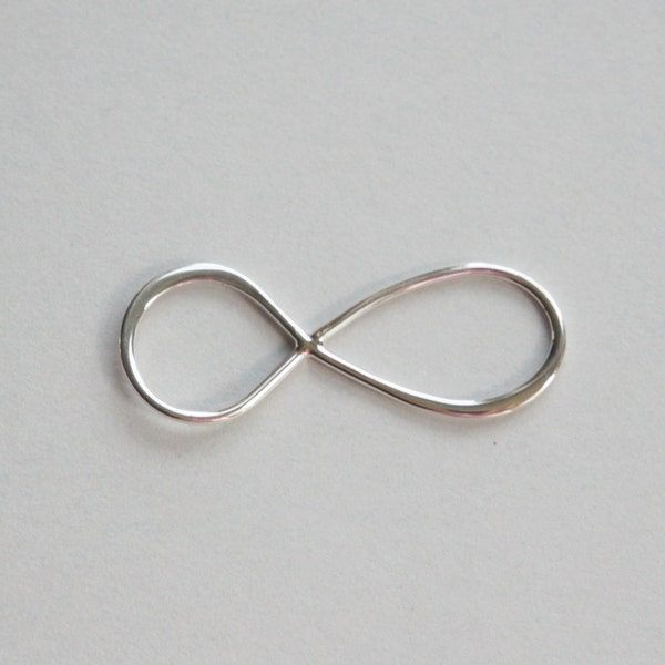 Sterling Silver, Gold Vermeil, Infinity Link, Inifinity Connector, Infinity Charm, Infinity Pendant, 11x30mm, Fast Shipping from USA