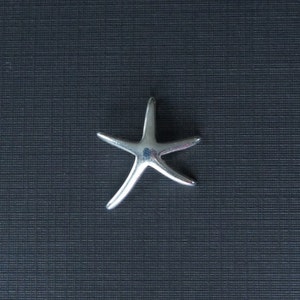 Sterling Silver, Starfish, Silver Starfish, Nautical, Charm, Pendant, 19x22mm, Fast Shipping from USA