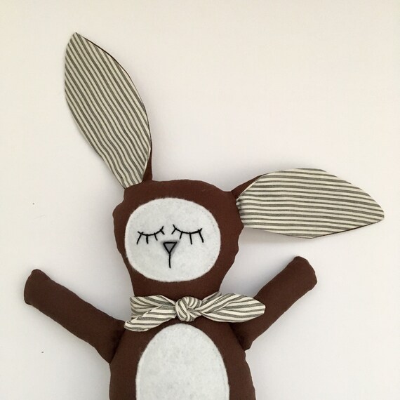 chocolate bunny stuffed animal