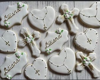 Baptism/First Communion Sugar cookies boy/girl 1-dozen