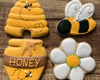 Bee themed cookies