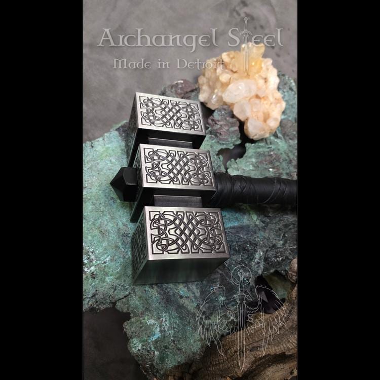 Dwarven War Hammer, Case Hardened High Carbon Steel, Designed