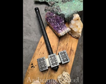 Dwarven War Hammer, Case Hardened High Carbon Steel, Designed