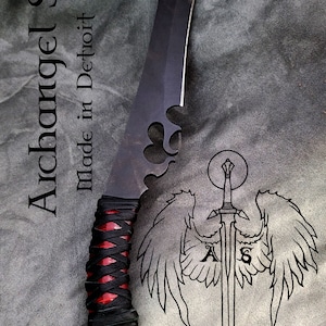 Heart Seeker Knife - Long by Archangel Steel of Detroit, Michigan