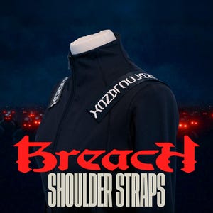 Ręcznie robione paski na ramię Breach | Inspirowane Twenty One Pilots | Cosplay z epoki Clancy'ego/Breach | Zestaw dwóch pasków na ramię o długości 37 cm | Replika fanowska