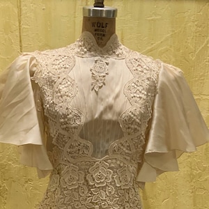 Vintage Silk Organza Ivory Dress