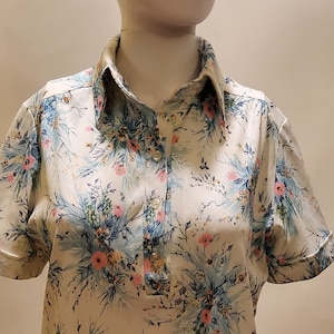 Retro Floral Polo Shirt