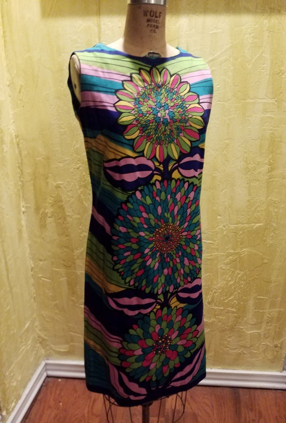 Vintage Floral Cotton Dress