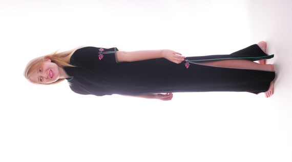 Luxurious Velvet Couture Mandarin Collar Maxi Dres
