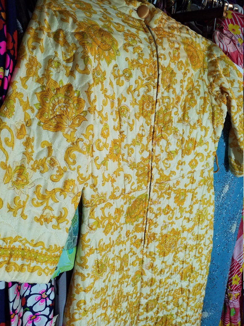 Quilted MOD Vintage Coat Dress