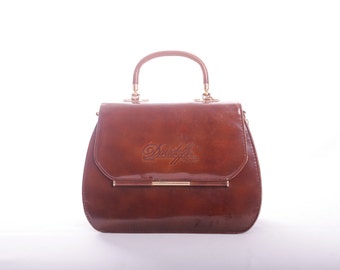 70s Davidoff Patent Leather Handbag