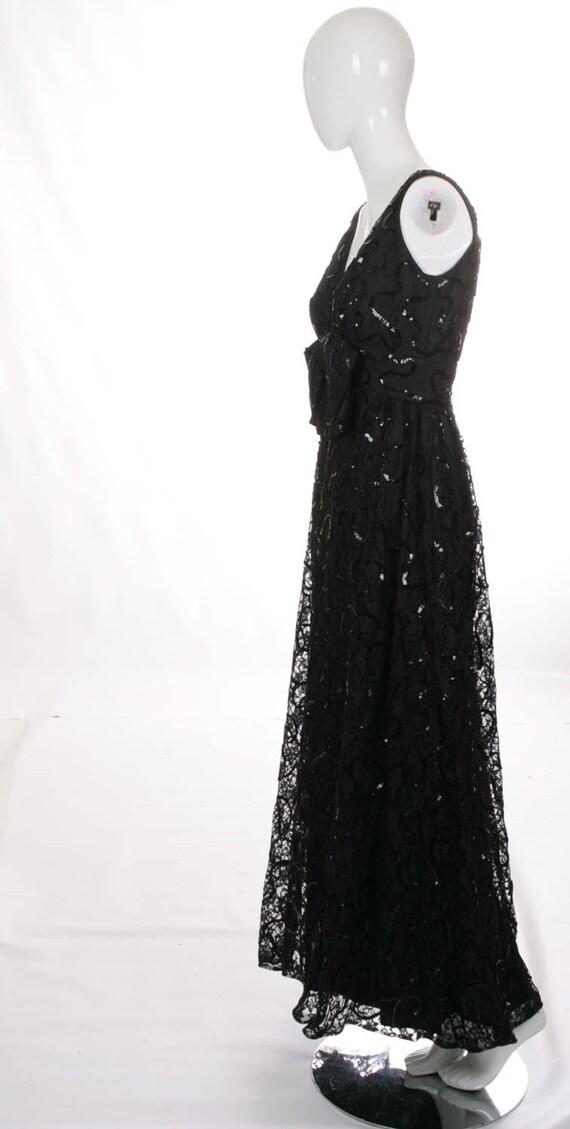 Vintage Maxi Lace Evening Dress - image 5