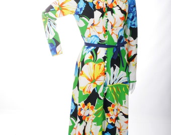 Vintage 70S Floral Maxi Dress