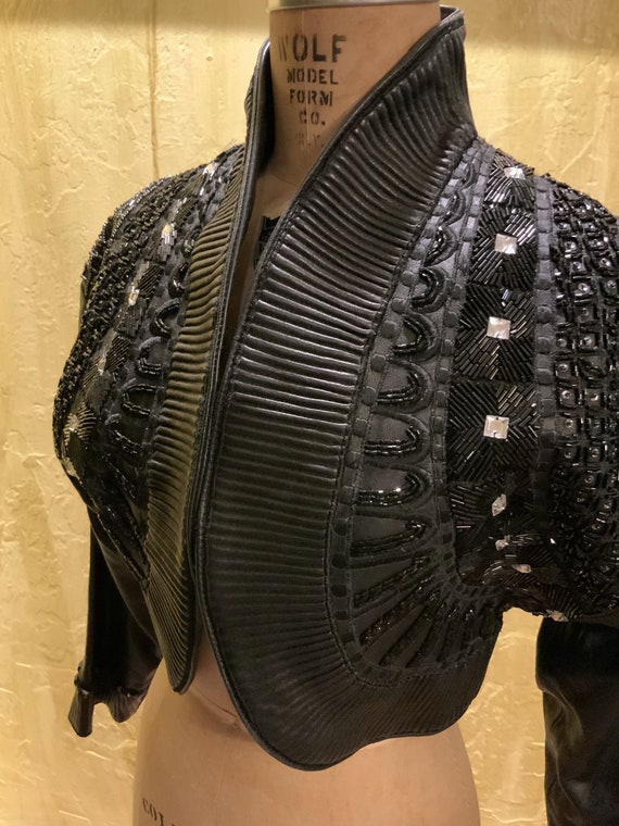 Leather Crop Jacket