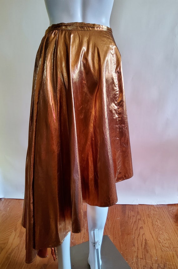 Vintage Copper Assymetrical Skirt