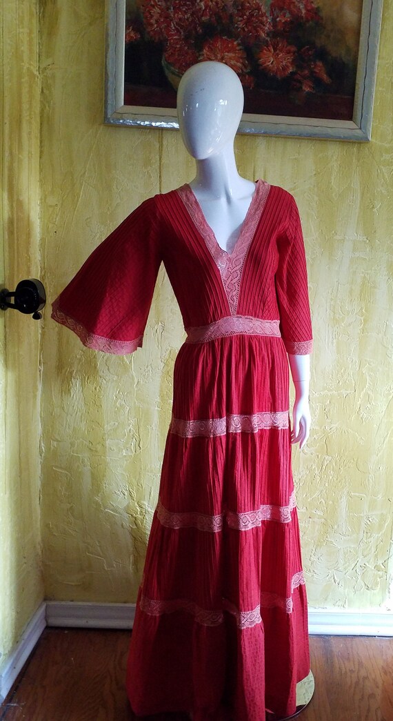 Vintage Mexican Maxi Dress