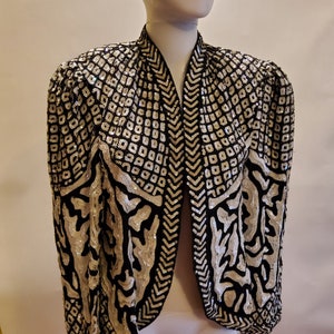 VINTAGE Crop Sequin Bolero Jacket