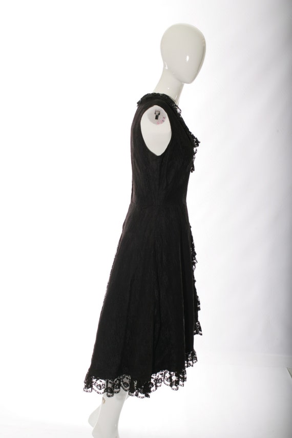Lace Wrap Front Vintage Dress - image 3