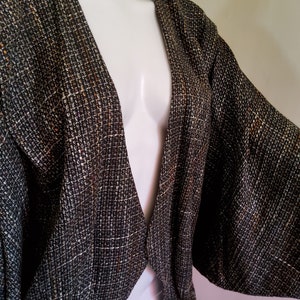 Vintage Minimalist Batwing Shrug Jacket