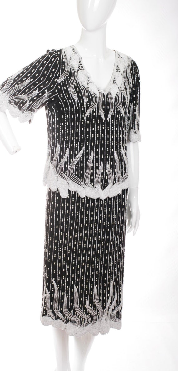 CLEARANCE SALE Neiman Marcus Beaded Sequin Skirt … - image 1