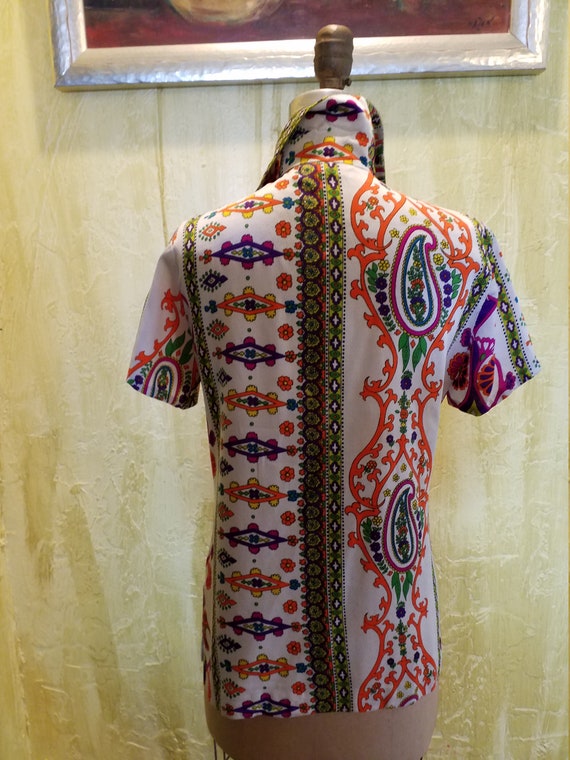 Alex Coleman Psychedelic Blouse - image 4