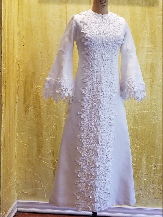 Bohemian White Lace Maxi Dress