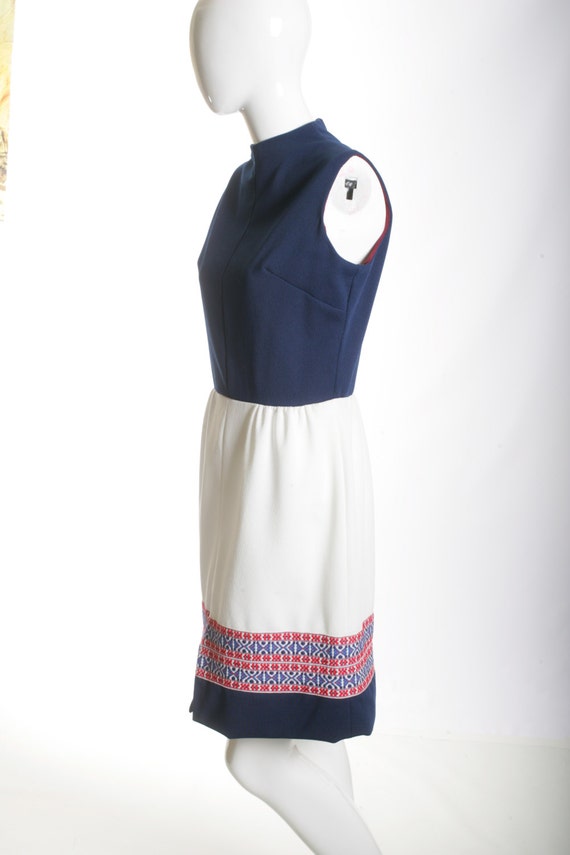 Mod Vintage Double Knit Mini Dress - image 2