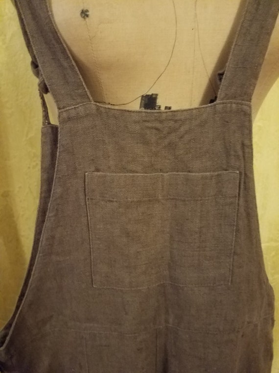 Vintage Linen Overalls