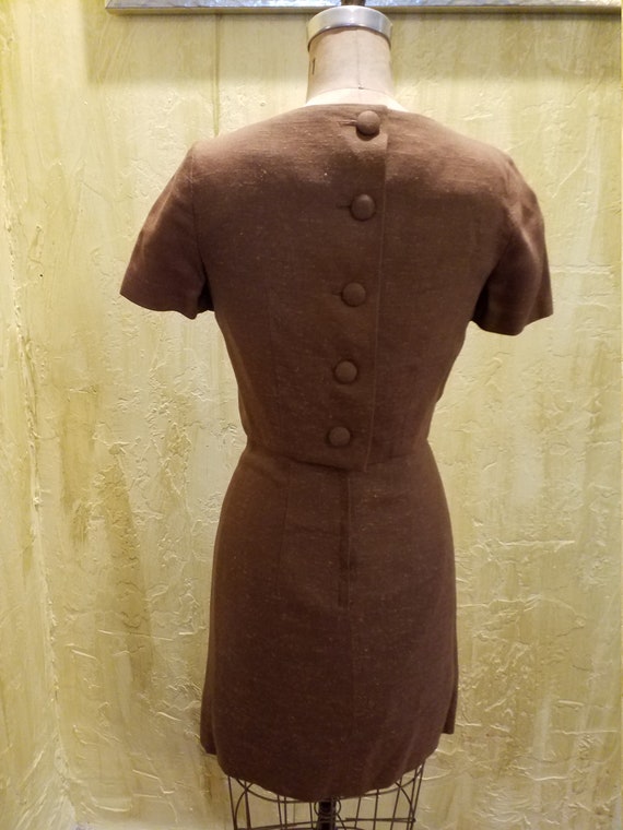DISCOUNTED 1940s Retro Brown Dress Cropped Jacket - image 3
